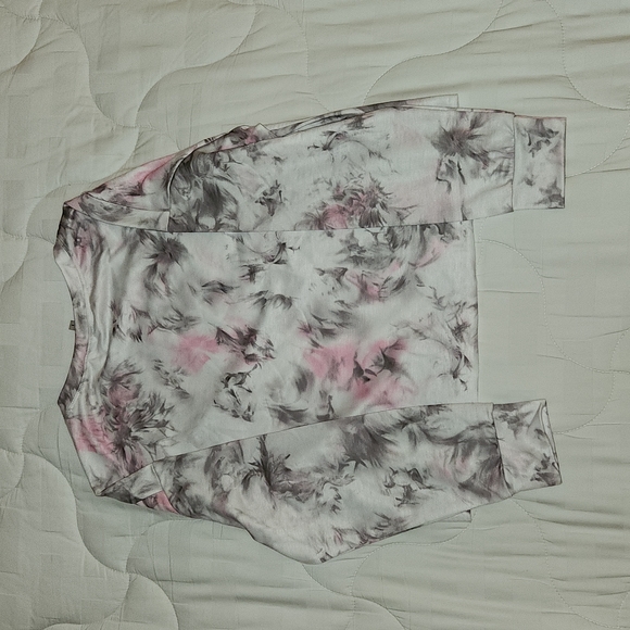 Pink and grey Tie dye light sweater/athleisure/loungewear/beachwear - Picture 2 of 2